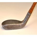 Huntly Pat Thumb grooved handle alloy mallet head putter with rocker sole – stamped with makers