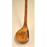 Interesting Dunn Pat one piece hickory driver (1897-1904) showing the Rampant Lion Mark, B.G.I. Co