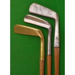 3x interesting putters – incl Robert Randall Pat True Sight blade putter with oval hosel and shaft