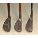 3x Standard Golf Co Alloy mallet head putters – Mills RNG Flat Lie Model, Ray Mills Medium Lie and a