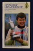 1988 Official Open Golf Championship signed programme - played at Royal Lytham and signed