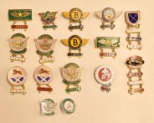 Selection of Speedway Enamel Badges from 1940s70s to include Sheffield 1947, Shelbourne 1951, St