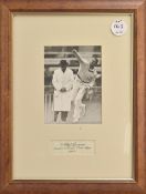 Athol Rowan signed Cricket Print played in 15 Tests for South Africa 1947-51 depicts an action scene