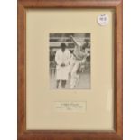 Athol Rowan signed Cricket Print played in 15 Tests for South Africa 1947-51 depicts an action scene