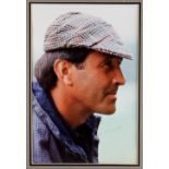 Seve Ballesteros large impressive signed colour golf photograph - charismatic photograph signed by