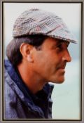 Seve Ballesteros large impressive signed colour golf photograph - charismatic photograph signed by