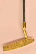 1997 David Llewellyn Karsten Gold Plated Ping Anser Putter appears unused and inscribed ‘David