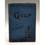 Linskill, W T – “Golf – The All England Series” 3rd ed 1895 in original blue pictorial cloth boards,