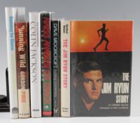 Selection of Signed Sporting Books all appear first editions and include a scarce The Jim Ryun Story