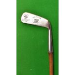 Very interesting F H Ayres “The Century Putter” convex face wry neck putter – stamped Len Spencer