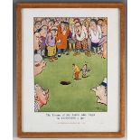 Guinness Golf Advertising Print artwork by HM Bateman titled ‘The Dream of the Golfer who forgot his