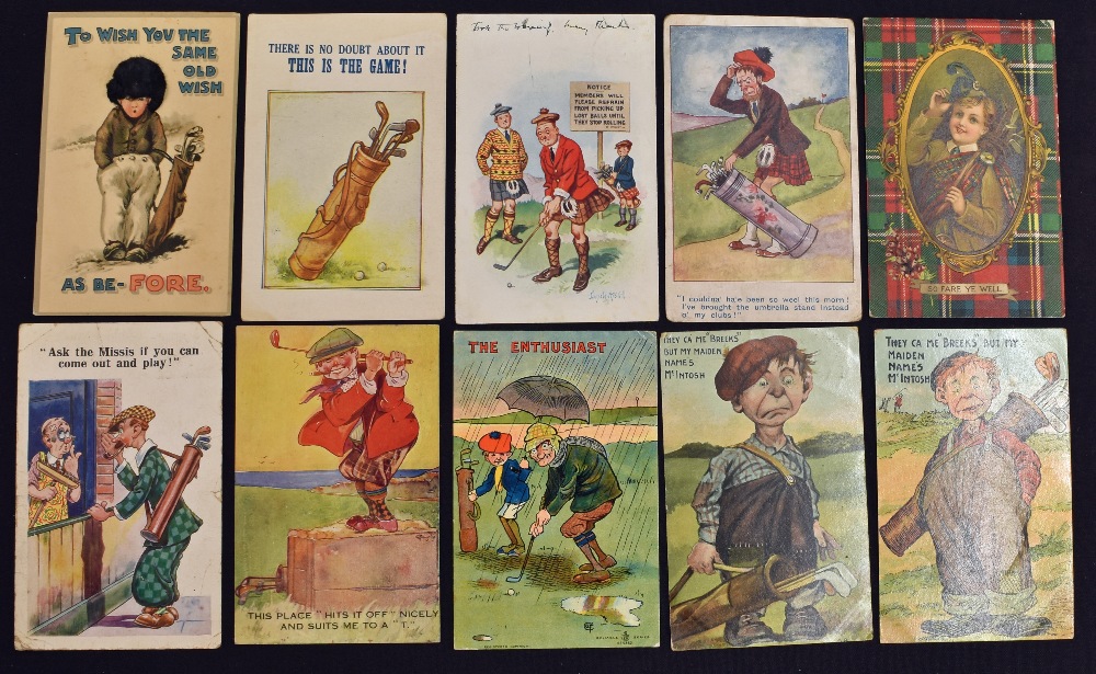 Collection of early comic and humorous golfing postcards c1903 to 1930s (28) – incl Reg Carter, L - Image 2 of 3