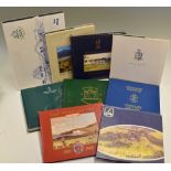 Collection of Irish Centenary/History Golf Club Books from the 1880s onwards – 4x signed (9) -