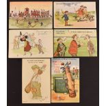 Collection of golfing related postcards for Wales, Northern Ireland and Ireland (12) – mainly humour