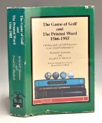 Donovan, Richard E & Joseph Murdoch - “The Game of Golf and the Printed Word 1556-1985” 1st ed