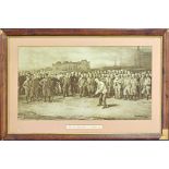 Michael Brown - “Open Golf Championship St Andrews 1895” showing J H Taylor approaching the 1st