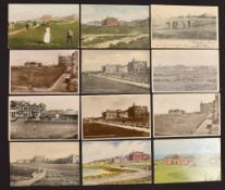 Collection of St Andrews Golfing postcards covering the period from early 1900s to the late 20th