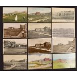 Collection of St Andrews Golfing postcards covering the period from early 1900s to the late 20th