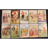 Selection of humour golfing postcards (29) – incl Harold Beards, Reg Carter, Donal McGill, and