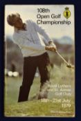 1979 Open Golf Championship programme signed by multiple major winners - played at Royal Lytham