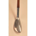 Fine Standard Golf Co Mills BS2 alloy wood – showing 3x circular lead weights to the rear and