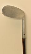 J J Fraser Inverness “Big Ben” mammoth niblick - stamped with the Gibson Star cleek mark - the