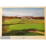 Graeme Baxter signed Open Golf Championship colour print - “2001 Open Golf Championship – 15th Green