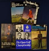 Collection of 1960s Open Golf Championship Programmes (5)- 1964 St Andrews (Tony Lema), 1966