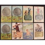 Selection of early Pullout golfing postcards (12) – various postcards with souvenir images with
