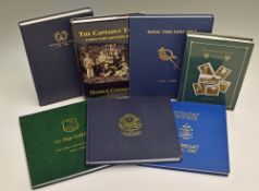 Collection of Irish Centenary/History Golf Club Books from the 1890s onwards one signed (7) Royal