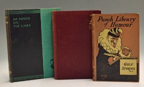 Collection of early “Punch” Golf Books (3) - “Mr Punch on The Links” c/w H M Bateman “The Drive”