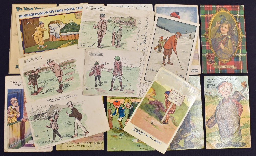 Collection of early comic and humorous golfing postcards c1903 to 1930s (28) – incl Reg Carter, L - Image 3 of 3