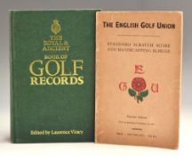 2x Interesting Golf Books - English Golf Union – “Standard Scratch Score and Handicapping Scheme”