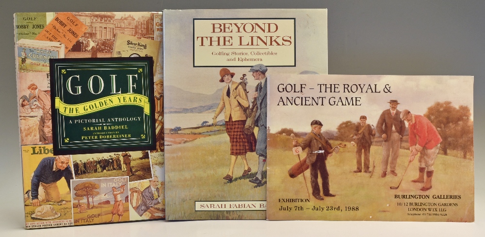 Selection of Golf Collecting Books (3) – 2x Sarah Baddiel - “Golf The Golden Years-A Pictorial