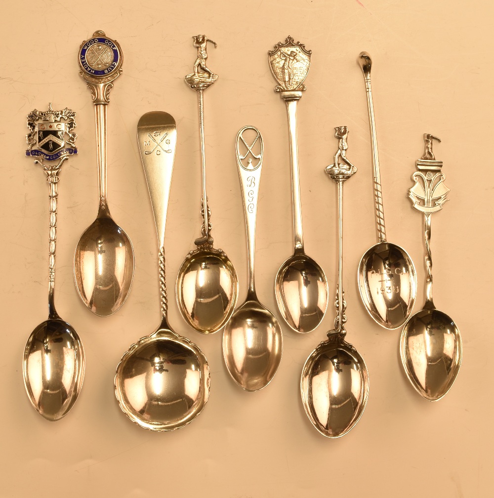 20x assorted hallmarked silver golf spoons – with assorted designs and hallmarks incl Ashton on - Image 2 of 2