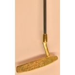 1989 David Llewellyn Karsten Gold Plated Ping Anser Putter appears unused and inscribed “David