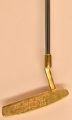 1989 David Llewellyn Karsten Gold Plated Ping Anser Putter appears unused and inscribed “David