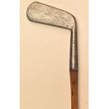 Scarce W Park Maker Musselburgh convex face blade putter – with makers straight line stamp marks