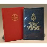 Collection of London Golf Club/Society History Golf Books – one signed (2) Clapham Common Golf