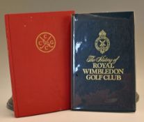 Collection of London Golf Club/Society History Golf Books – one signed (2) Clapham Common Golf