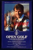 1991 Official Open Golf Championship signed programme-played at Royal Birkdale and signed by the
