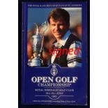 1991 Official Open Golf Championship signed programme-played at Royal Birkdale and signed by the