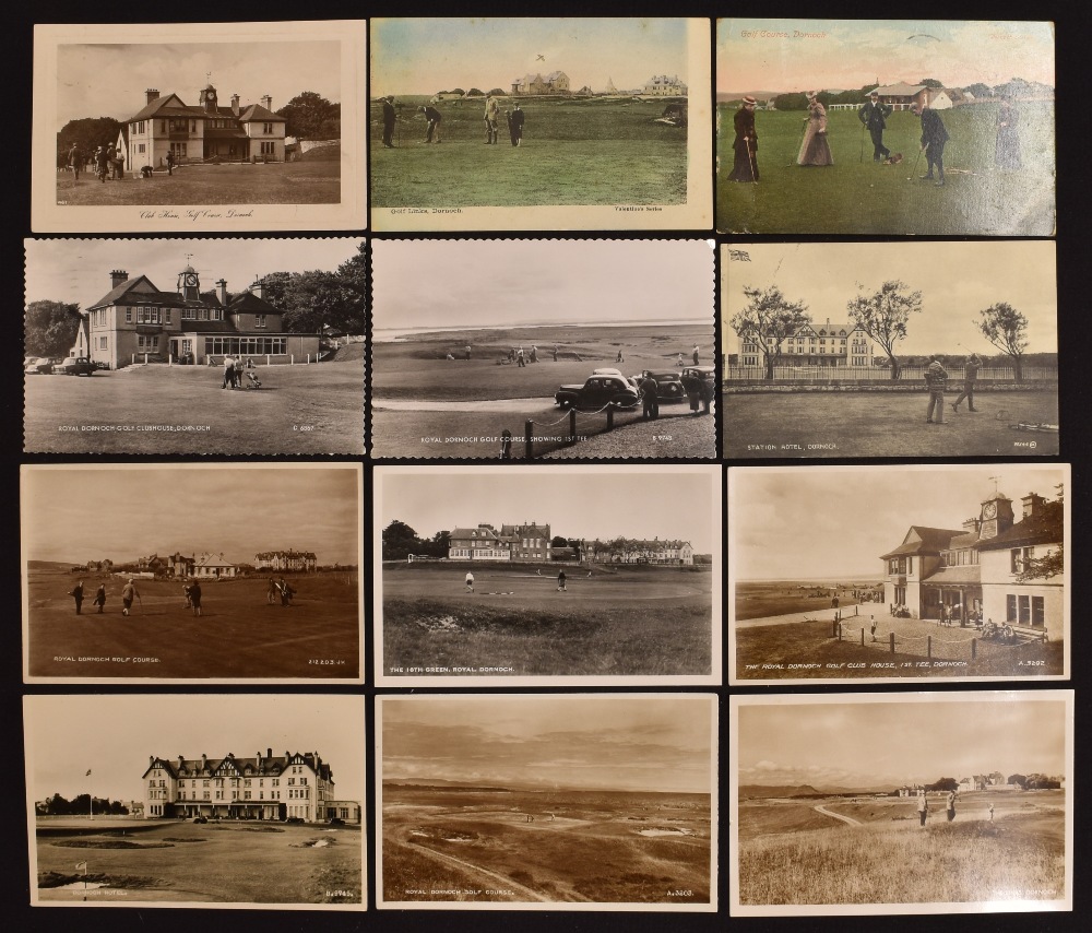 Collection of Royal Dornoch Golf Club and Golf Course postcards from the early 1909 up to 1970s (20) - Image 2 of 2