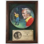 1983 Arnold Palmer “Golfing Greats” limited edition plate - from the original painting by Cassidy