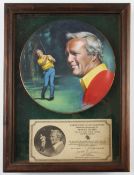 1983 Arnold Palmer “Golfing Greats” limited edition plate - from the original painting by Cassidy