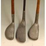 3x alloy mallet head putters – 2x The Imperial Golf Co incl “W” model with dropped heel and The