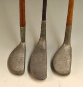 3x alloy mallet head putters – 2x The Imperial Golf Co incl “W” model with dropped heel and The