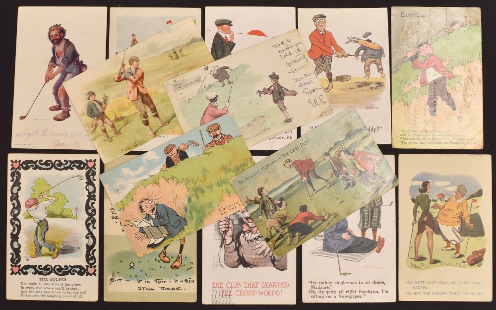 23x golfing postcards, mainly humour themed – incl Fred Spurgin, Spatz, Colbourne, Donald McGill, - Image 3 of 4