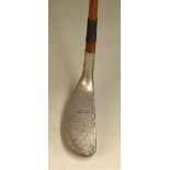 Joseph Braddell Belfast long nose alloy head putter - stamped “1896” to the sole and reg no 273586 -