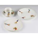 Early 20th century Henry Williamson W & Sons Golf Series Ceramics including cup and saucer, side